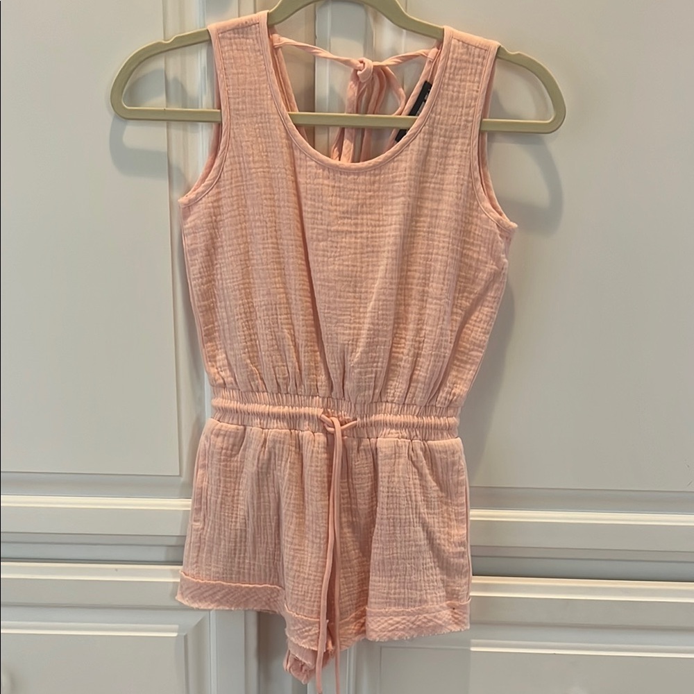 Katie J NYC Pink Sleeveless One Piece with Belt